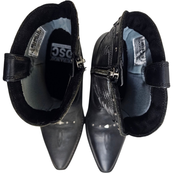Durango Women's Crush Black Leather Pointed Snip Toe Cowboy Boots Rodeo Size 6.5 - Picture 6 of 14
